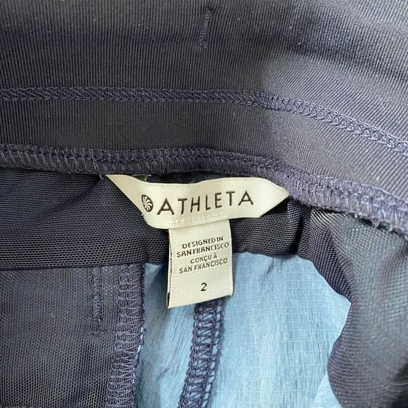 Athleta Trekkie North‎ Jogger Lightweight Ripstop Hiking Outdoors Navy Floral 2 - Picture 10 of 12